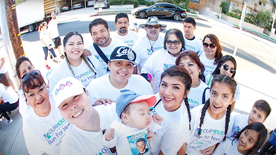Group of Hispanic/Latinx participants at Run For Hope