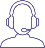 Outline of person with headset