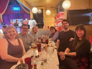 Alumni at Hamburger Mary's restaurant